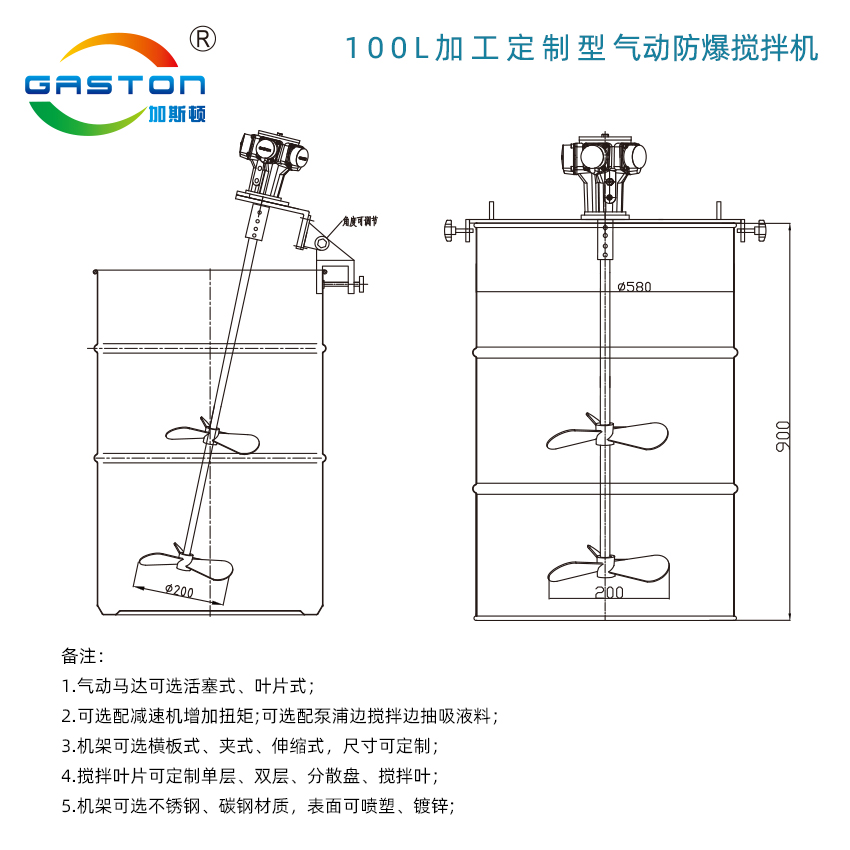 加工定制型100L氣動防爆攪拌機平面圖.jpg